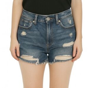 Pull&Bear Denim Distressed Women Cut-Off Shorts